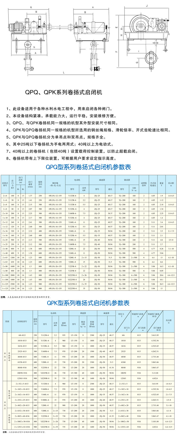 QPQ、QPK系列卷?yè)P(yáng)式啟閉機(jī)